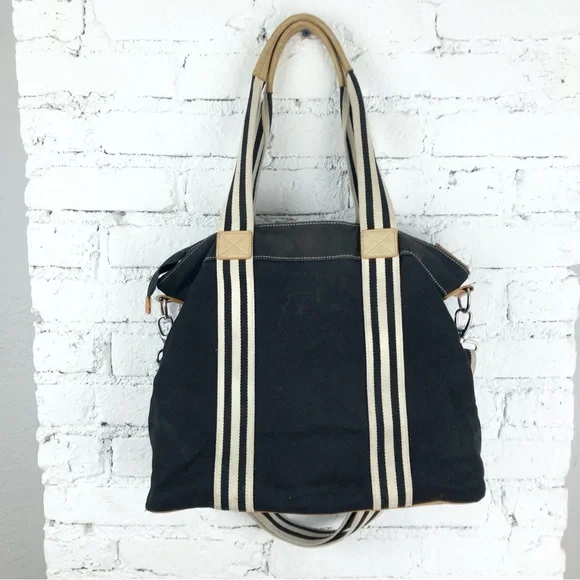 Pottery Barn Kids Black and Tan Striped Bag - Picture 6 of 12